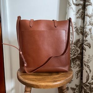 Madewell Medium Transport Tote - English Saddle